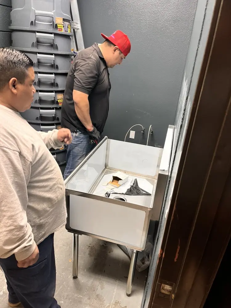 Commercial plumbing and sink installation in Harlem